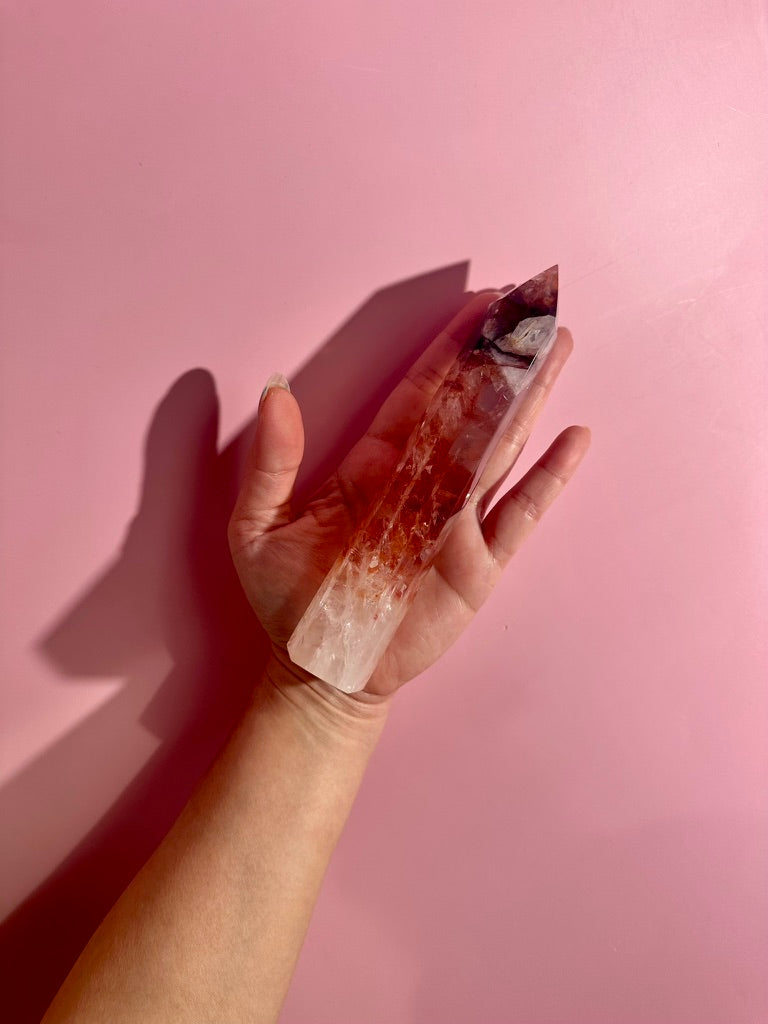 Fire Quartz Tower – Option B | Motivation, Vitality & Positive Energy