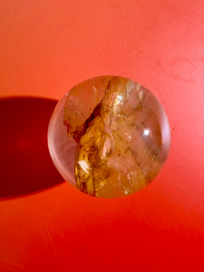 Golden Healer Sphere – Option B | Collector Crystal, Abundance & Spiritual Harmony