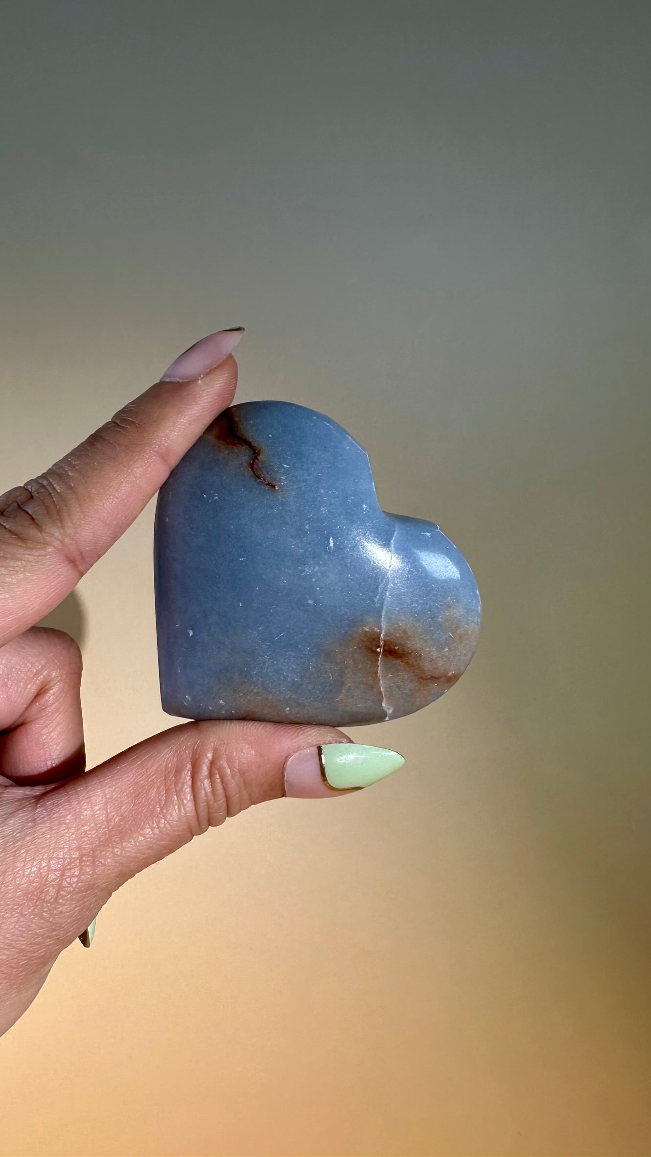 Angelite Heart – Option A