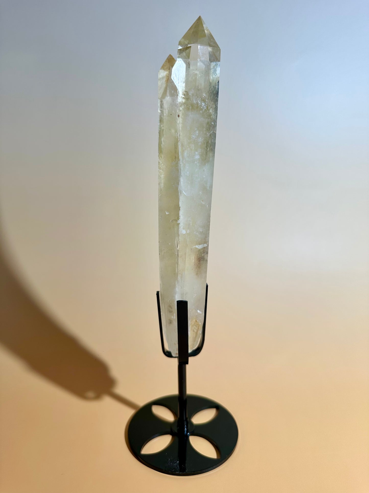 Citrine Polished Point on Stand – Option C | Manifestation, Joy & Abundance Energy