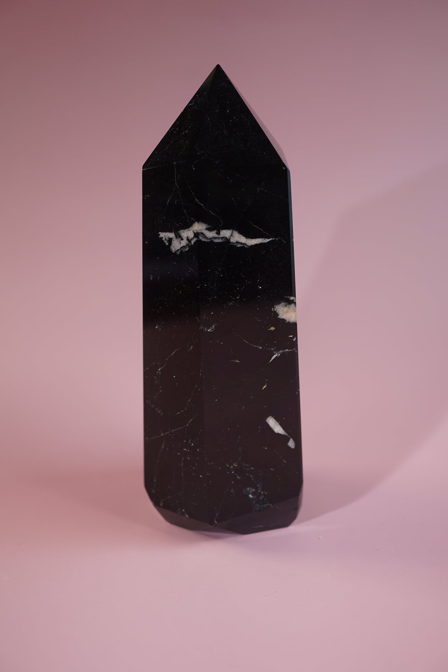 Polished Black Tourmaline Tower – A
