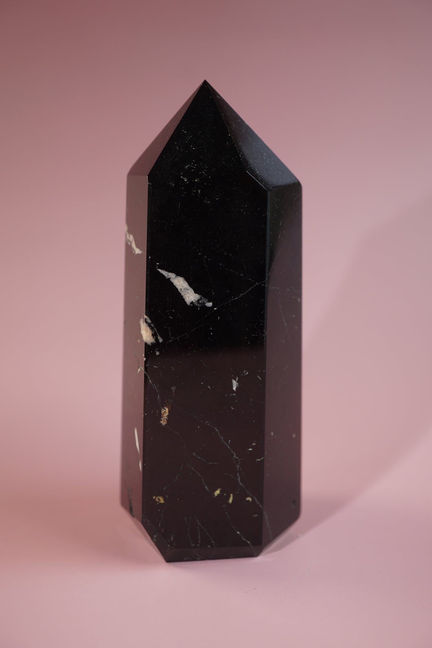 Polished Black Tourmaline Tower – A