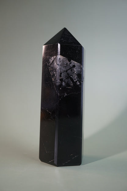 Polished Black Tourmaline Tower – C