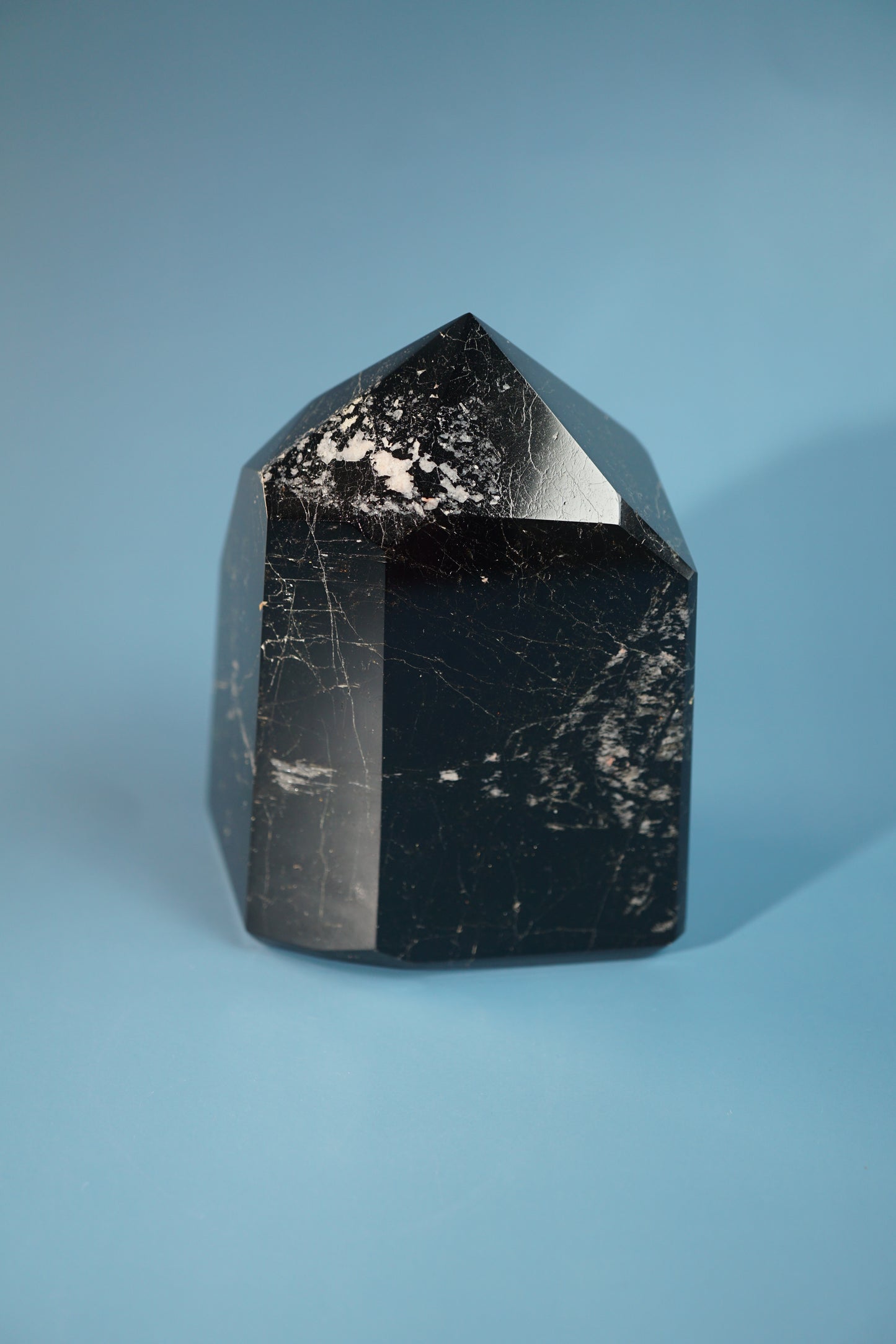 Polished Black Tourmaline Tower – B