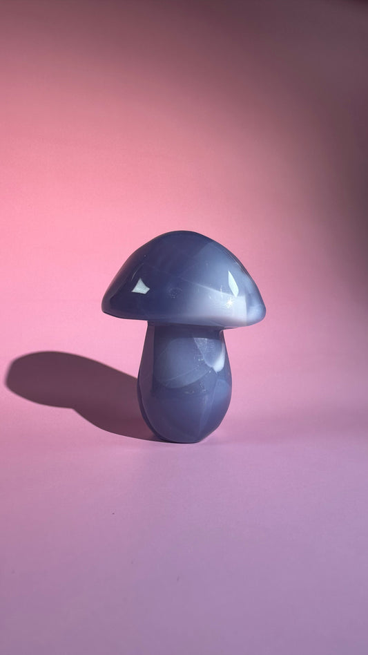 Blue Chalcedony Mushroom – Option D