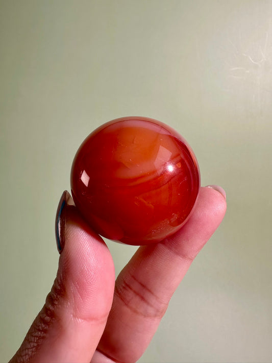 Carnelian Sphere – Option D | Empowerment, Abundance & Confidence Crystal