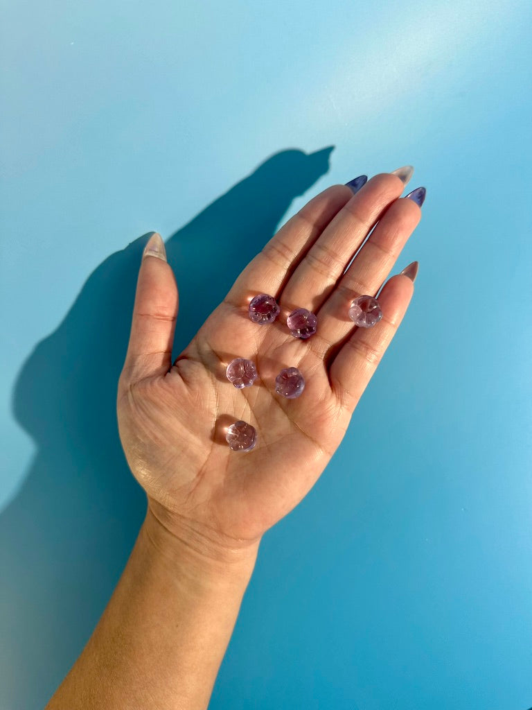 Mini Amethyst Paw | Purple Crystal Paw Carving