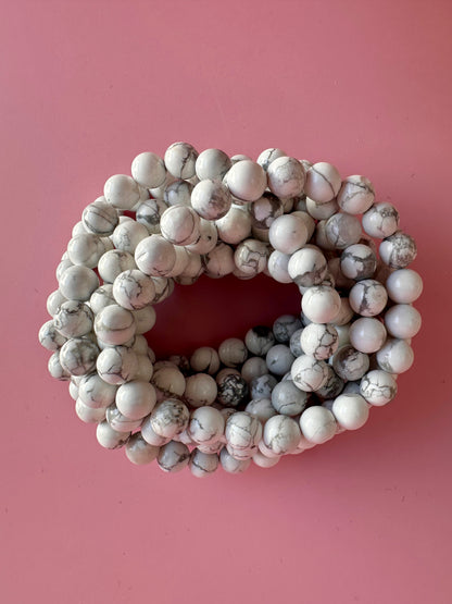 8mm Howlite Bracelet
