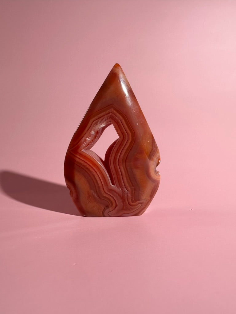 Carnelian Flame Option O | One-of-a-Kind Motivation & Confidence Crystal