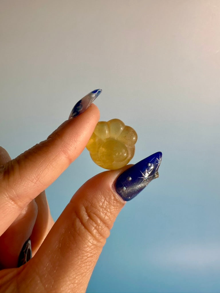 Small Rainbow Fluorite Paw | Crystal Paw Carving