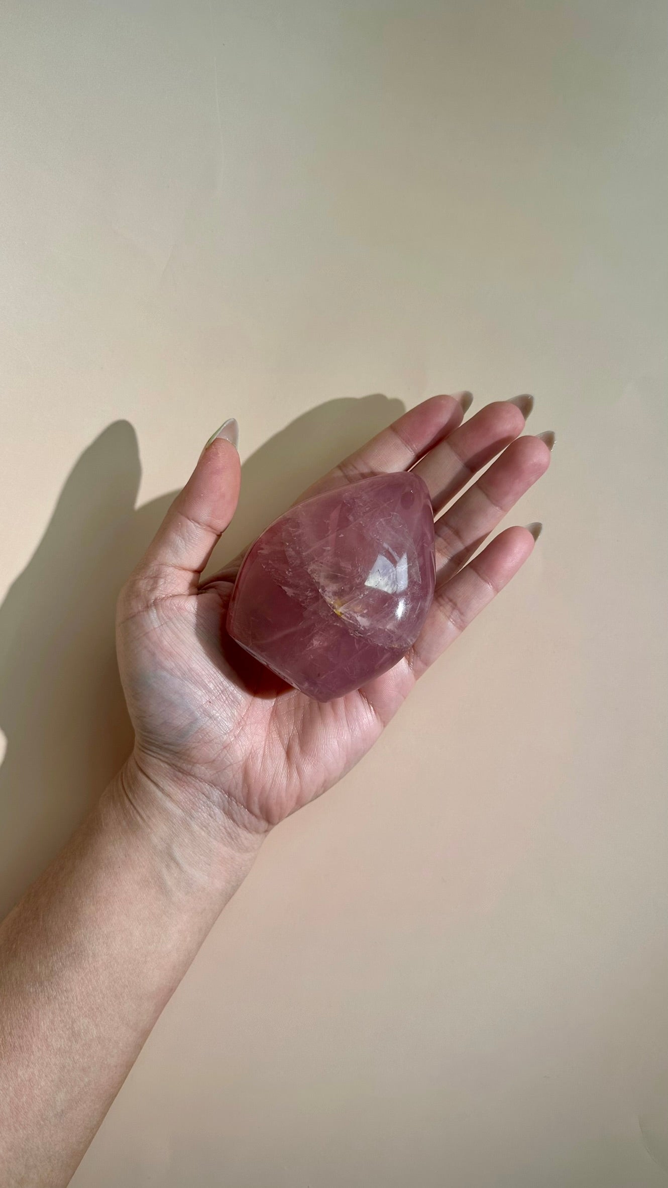 Medium Rose Quartz Standing Freeform - Option D