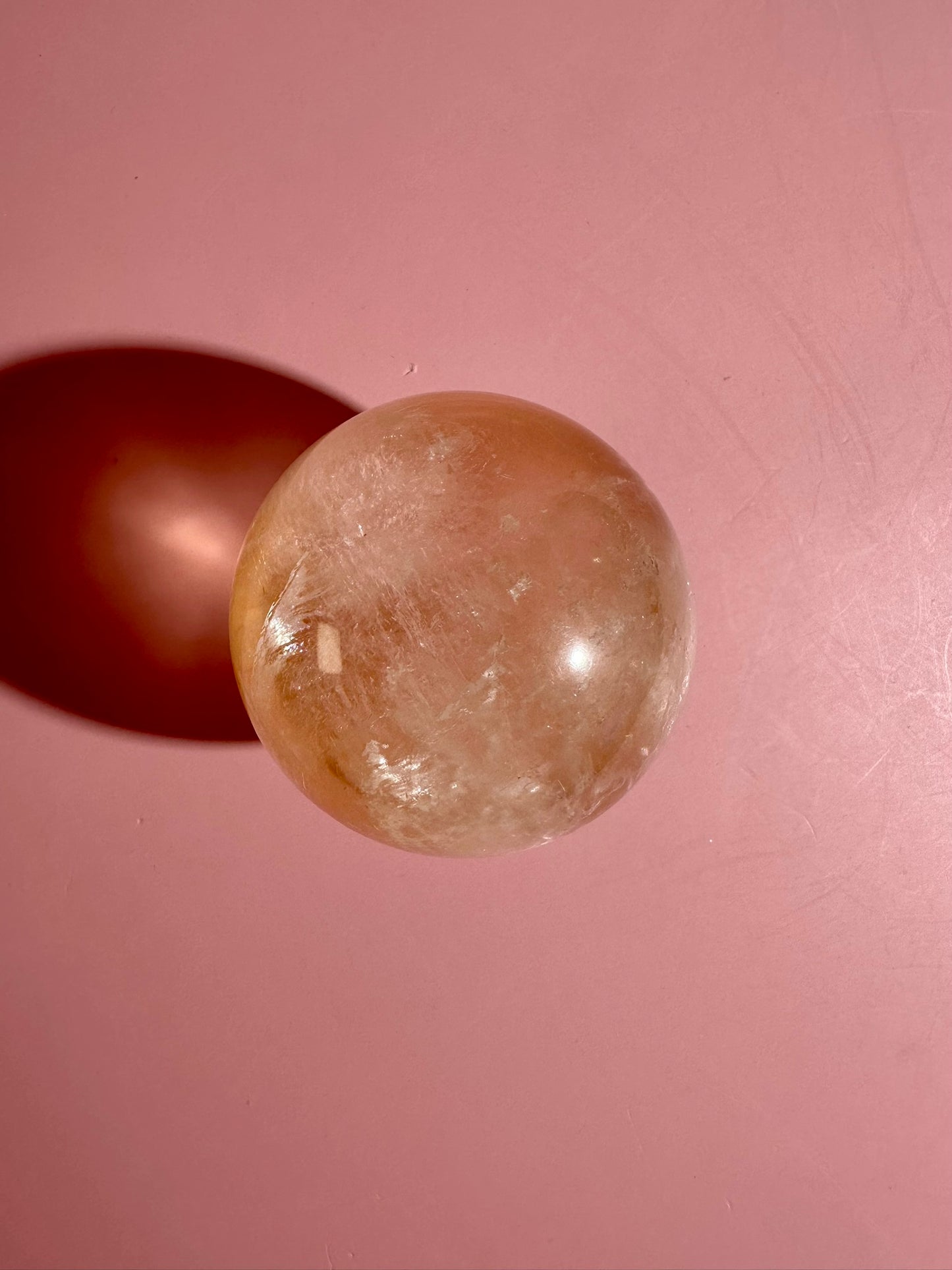 Honey Calcite Sphere – Option F | Confidence, Clarity & Golden Light Crystal
