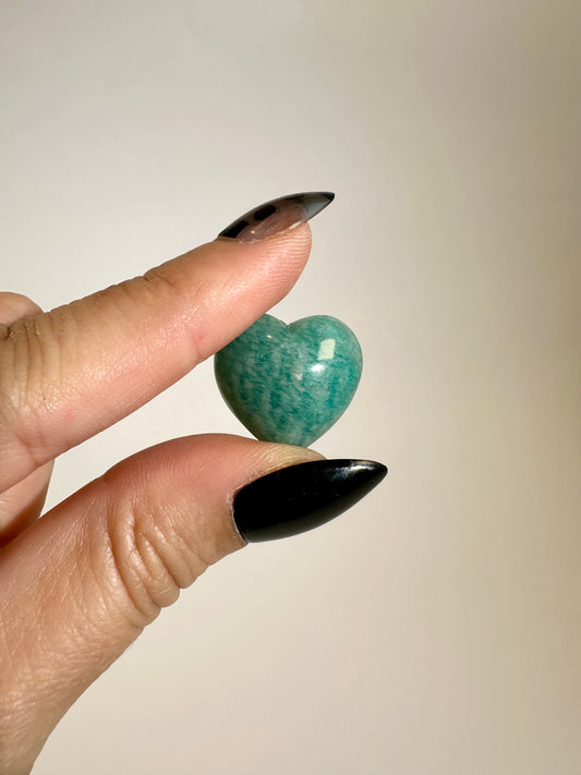 Mini Amazonite Heart