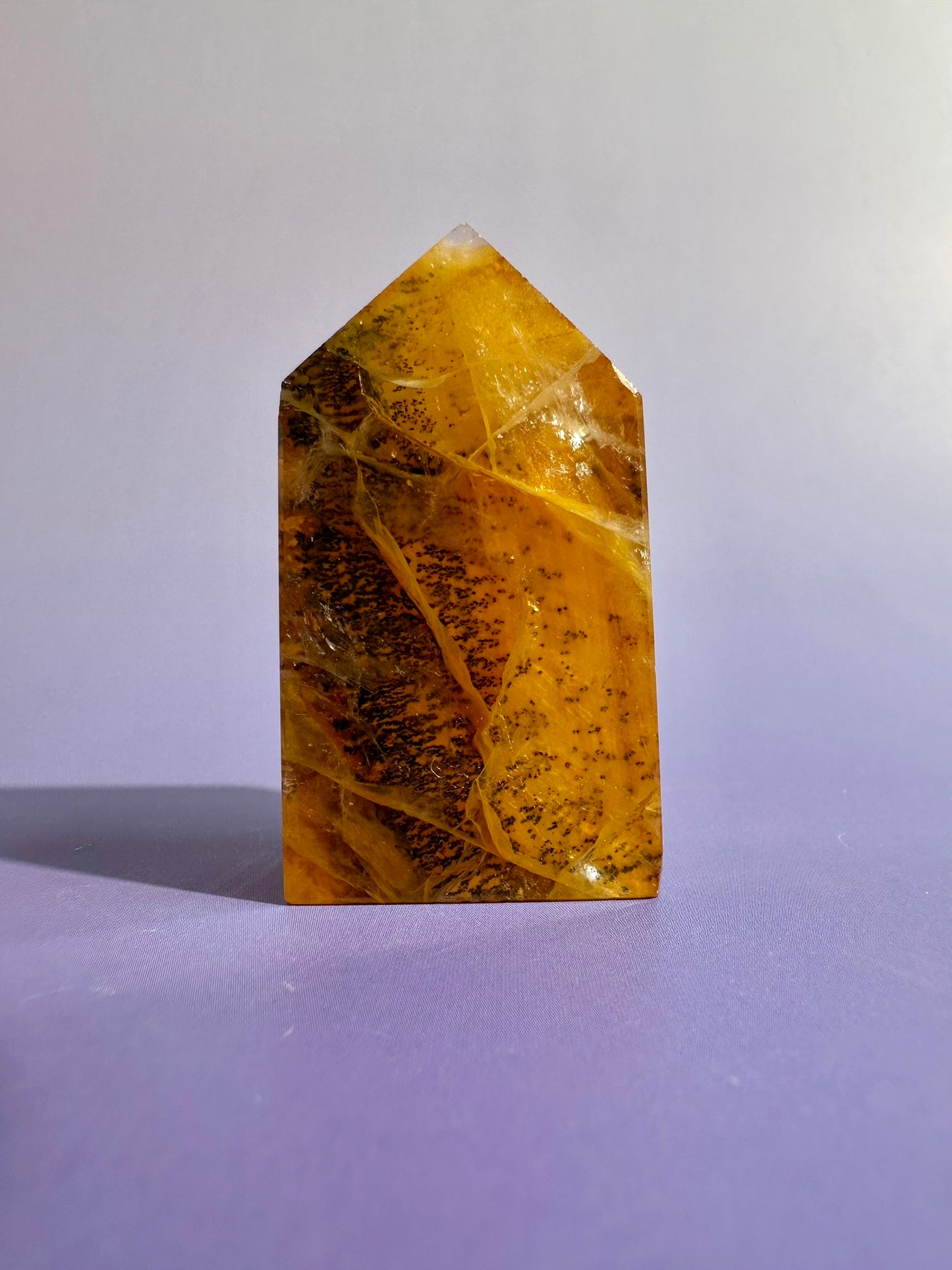 Dendritic Included Quartz Tower – Option G | Stability, Clarity & Grounding Energy