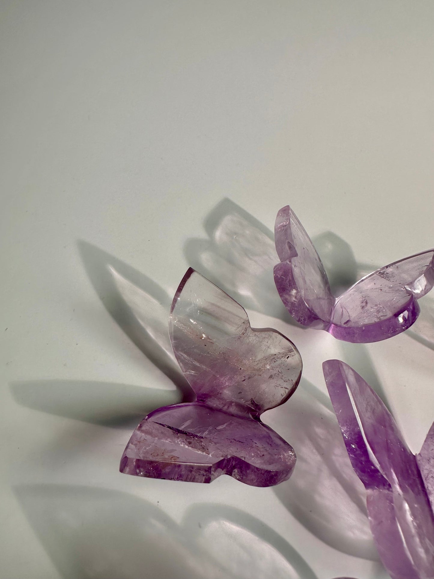 3D Amethyst Butterfly Carving