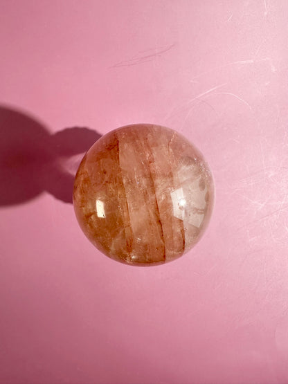 Fire Quartz Sphere Option J | One-of-a-Kind Polished Hematoid Quartz Crystal