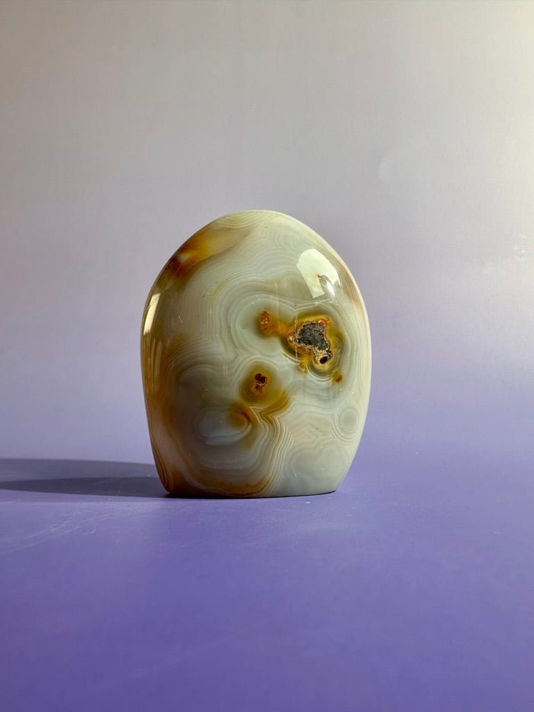 Agate Standing Freeform Option A | One-of-a-Kind Polished Agate Display Crystal