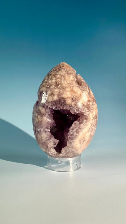 Pink Amethyst Druzy Egg