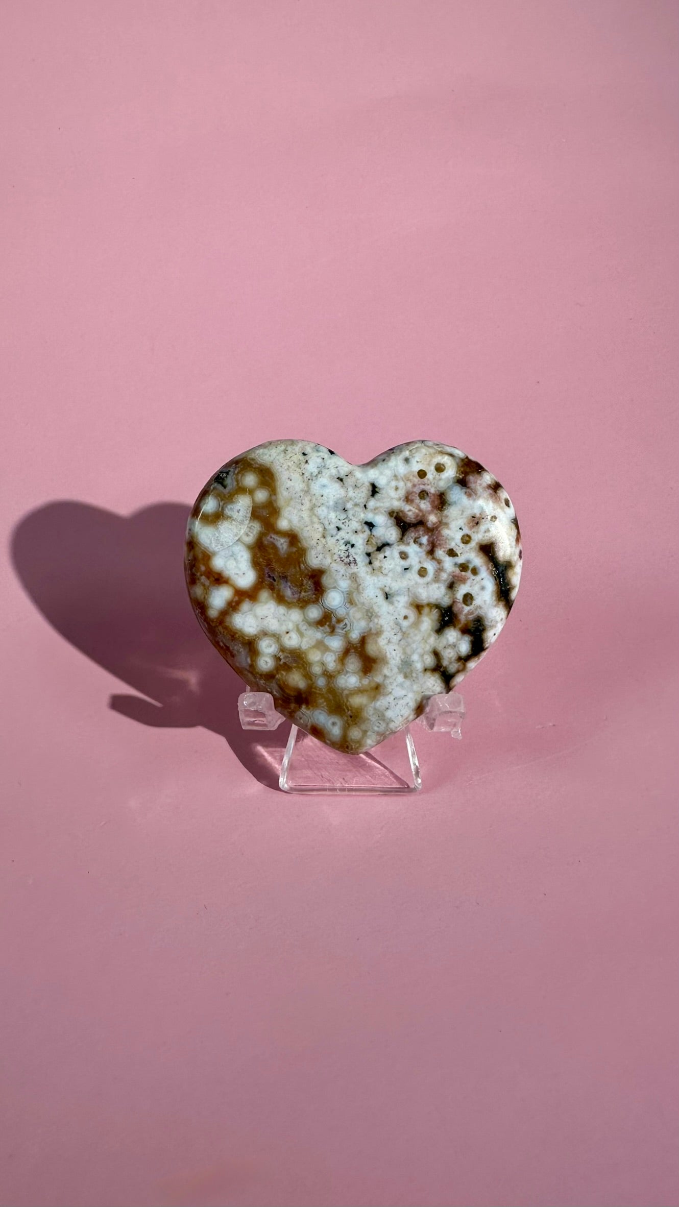Ocean Jasper Heart Carving – Option I