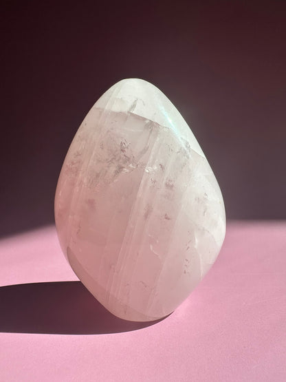 Medium Rose Quartz Standing Freeform - B