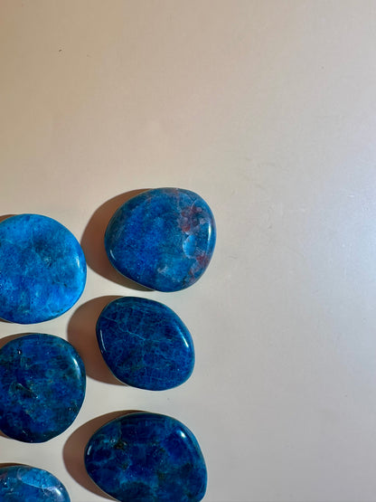 Blue Apatite Irregular Flat Palm
