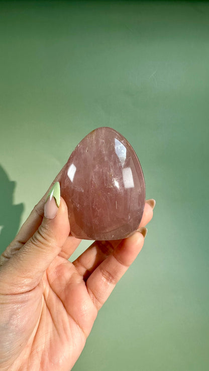 Small Rose Quartz Standing Freeform – Option B