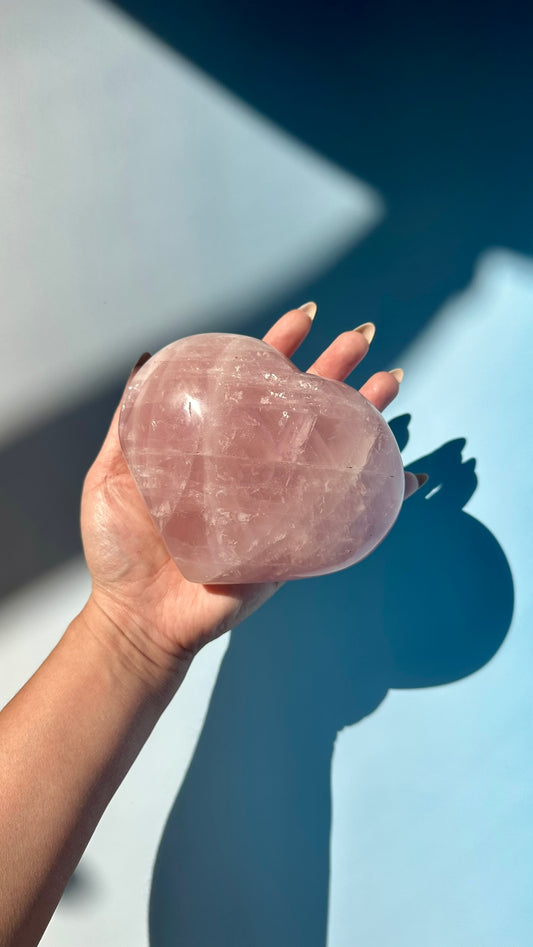 Large Rose Quartz Heart