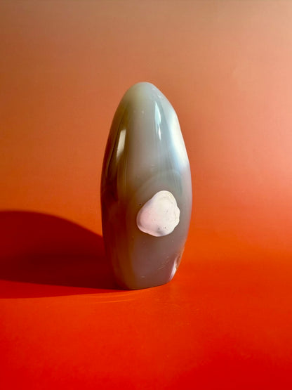 Orca Agate Standing Freeform Option D | One-of-a-Kind Madagascar Crystal