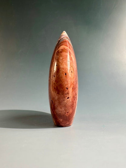 Indonesian Pink Crazy Lace Agate Flame – Option D | Inner Peace, Self-Love & Collector Crystal
