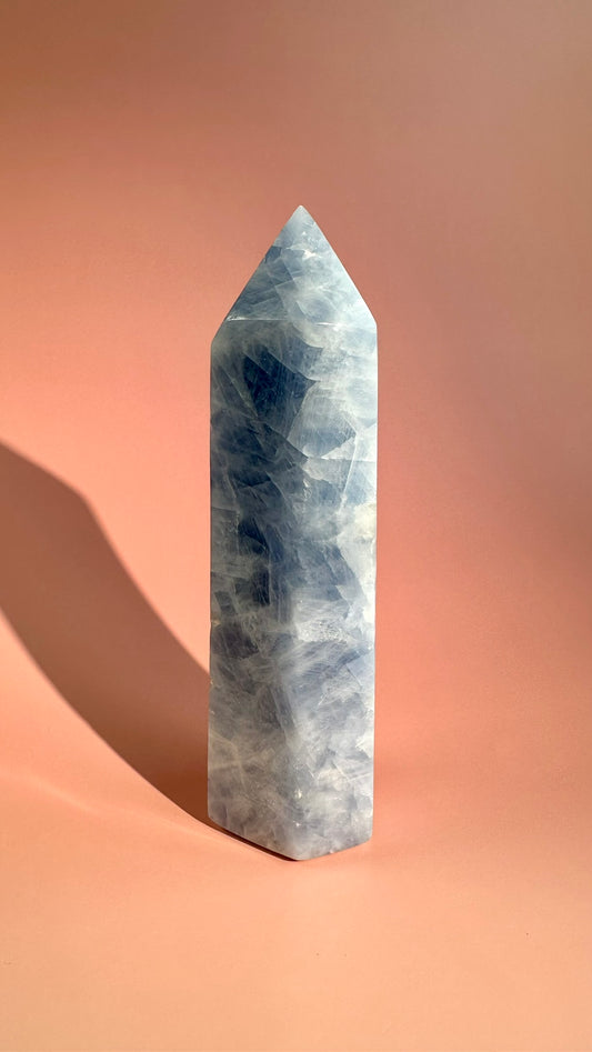 Perfectly Imperfect Blue Calcite Tower Misfit – Option C