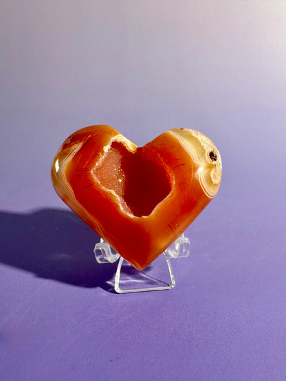 Small Carnelian Heart Option J | Passion, Creativity & Confidence Crystal