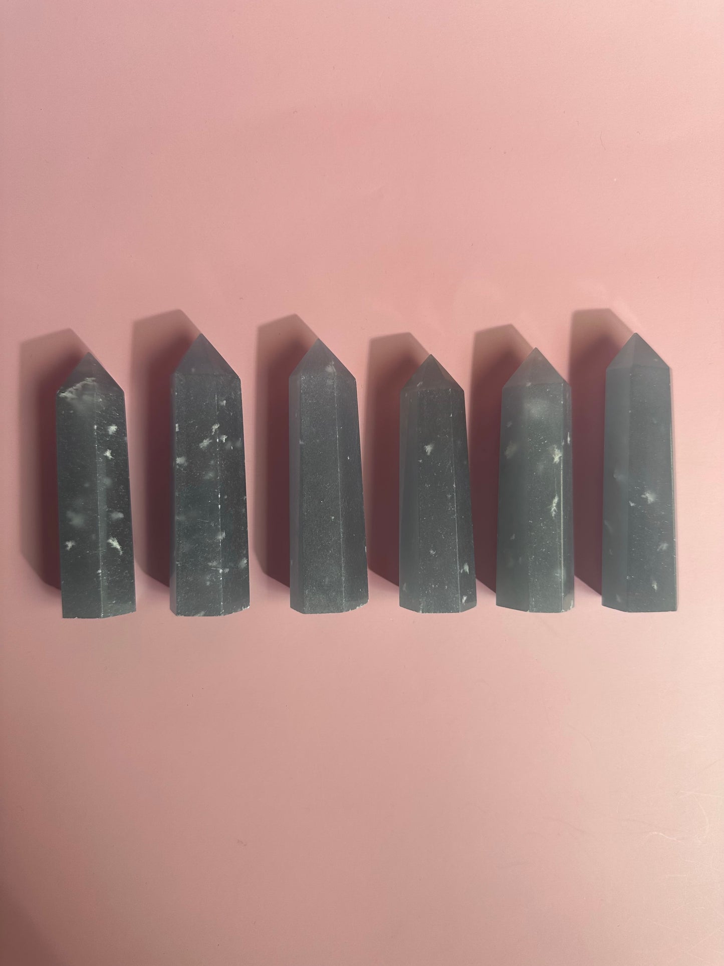 Small Peruvian Snowflake Angelite Tower