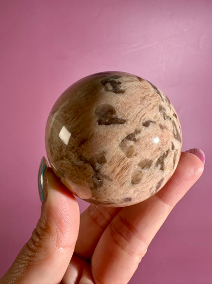 Graphic Feldspar Sphere – Option D | Personal Growth, Clarity & Grounding Energy