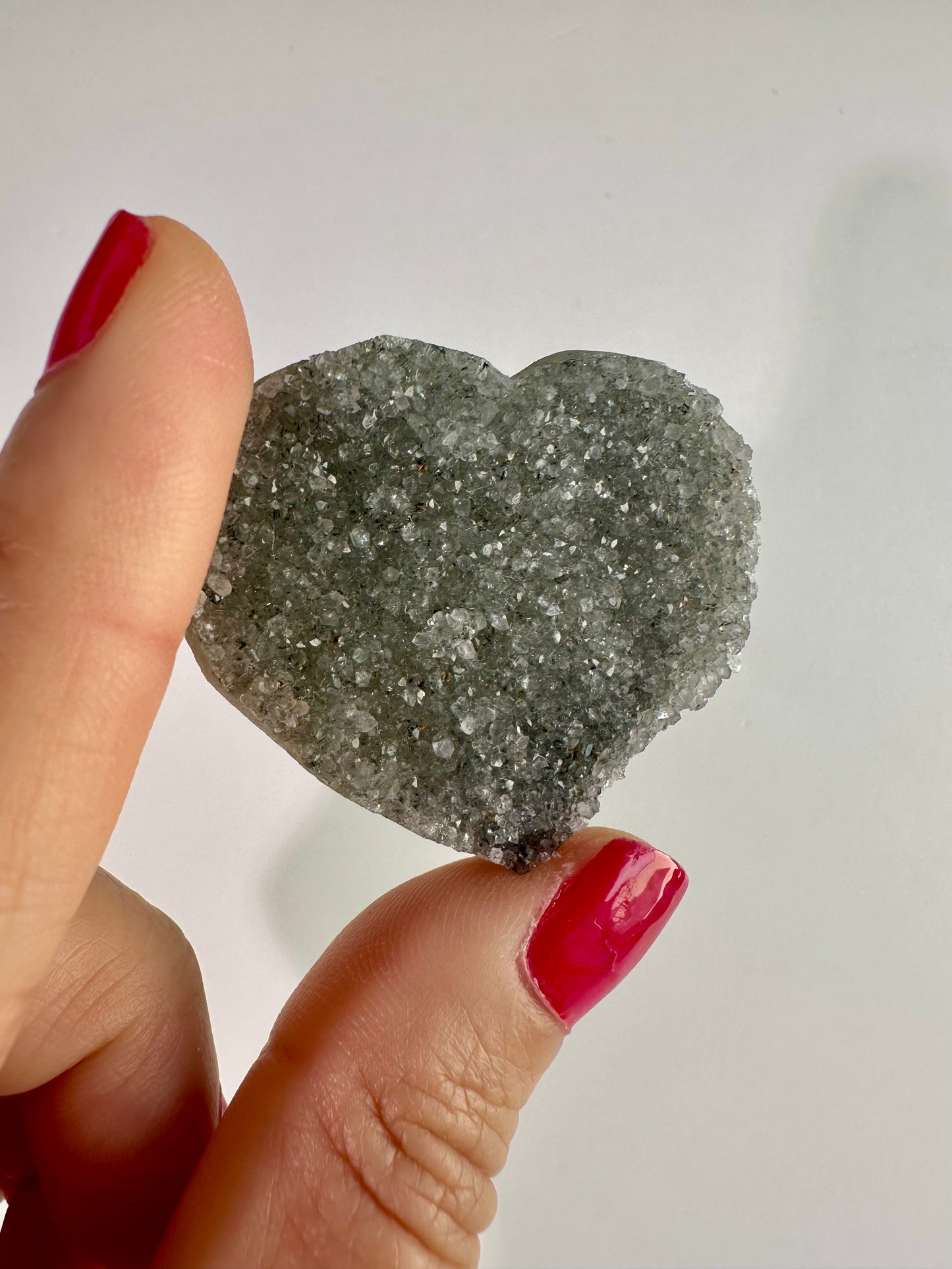 Small Druzy Amethyst Heart - F