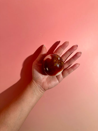 Carnelian Sphere – Option K | Confidence, Passion & Empowerment Crystal