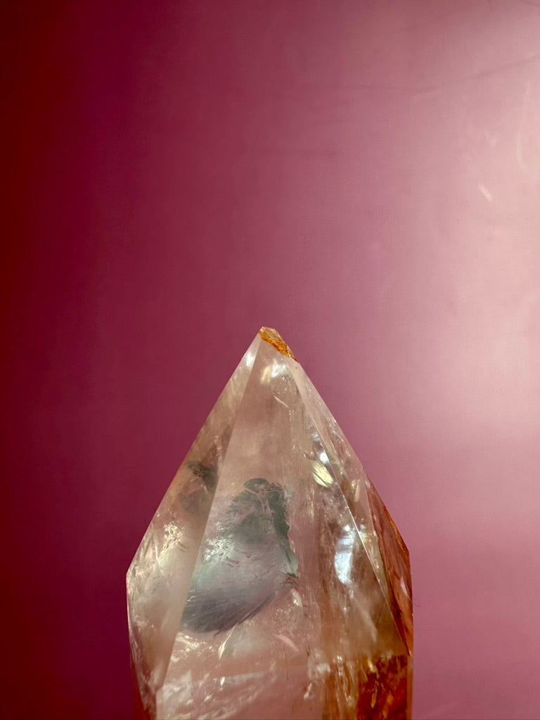 Perfectly Imperfect Fire Quartz Tower – Option D Misfit | Empowerment Crystal