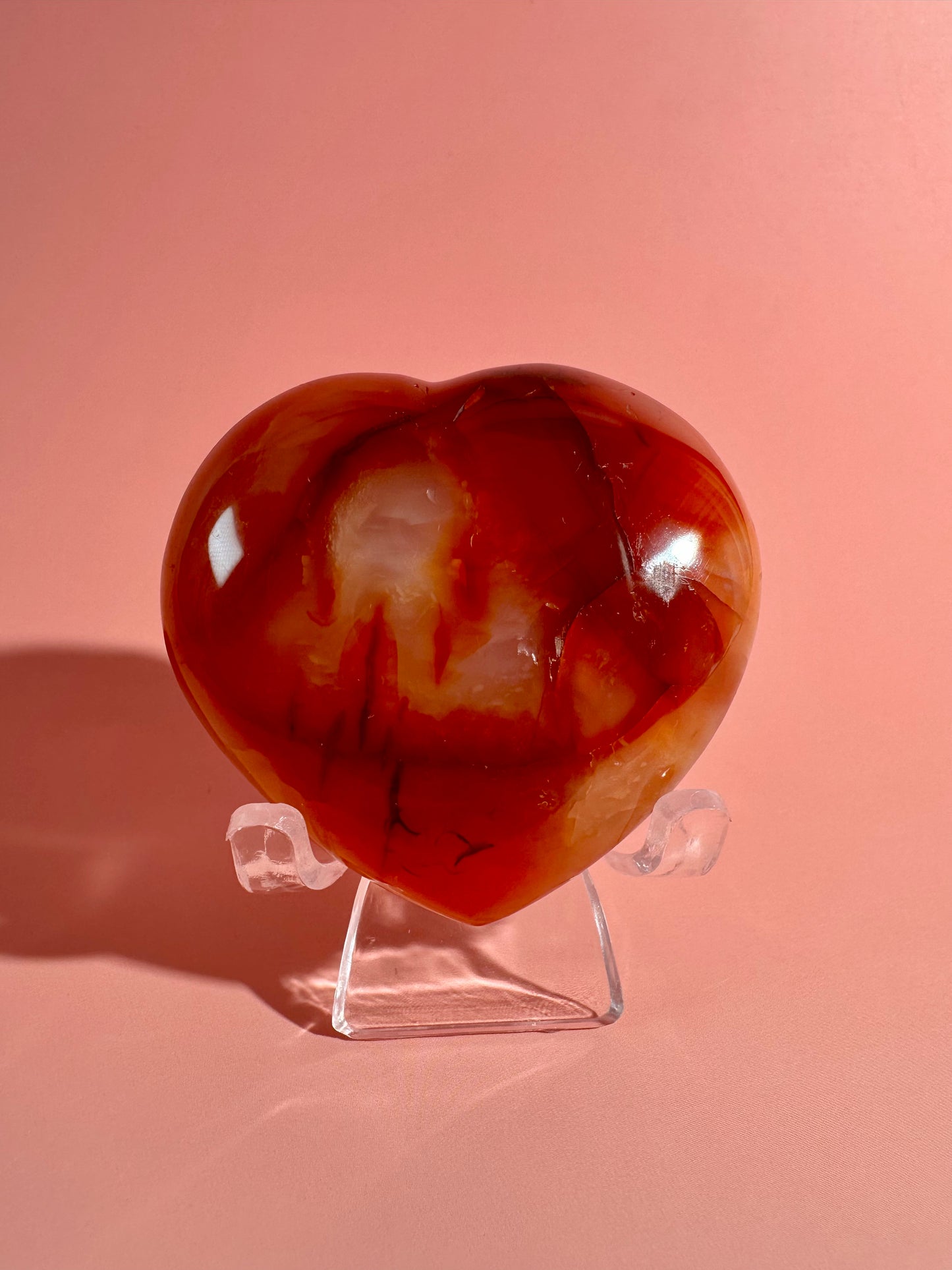 Small Carnelian Heart Option K | Personal Empowerment, Joy & Courage Crystal