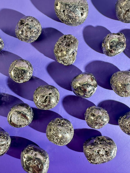 Druzy Pyrite Tumble