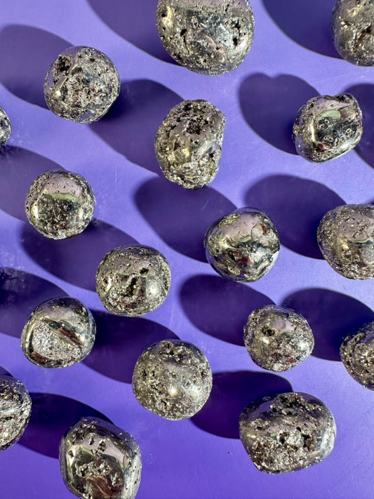Druzy Pyrite Tumble