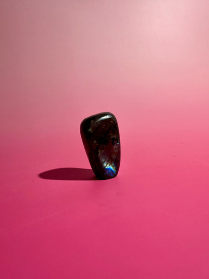 Small Rainbow Flash Labradorite Standing  Freeform – Option C