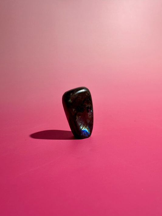 Small Rainbow Flash Labradorite Standing  Freeform – Option C