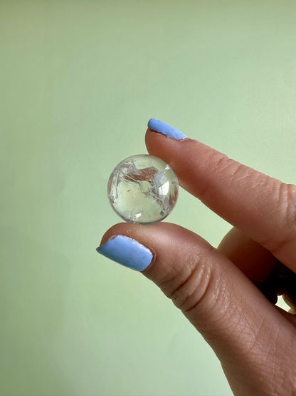 Mini Clear Quartz Sphere with Rainbows