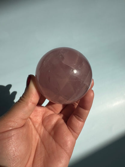 Star Rose Quartz Sphere - B