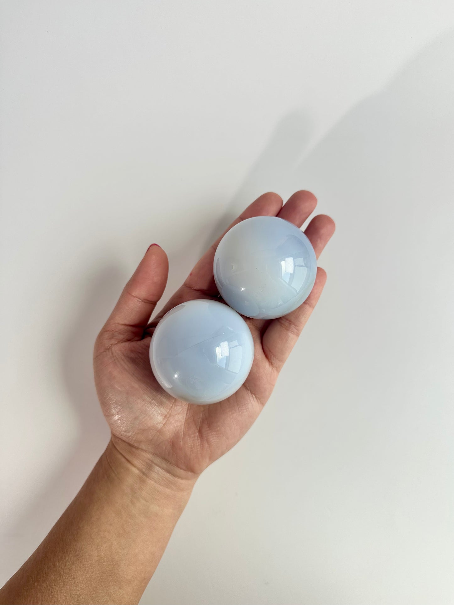 Large Blue Chalcedony Sphere