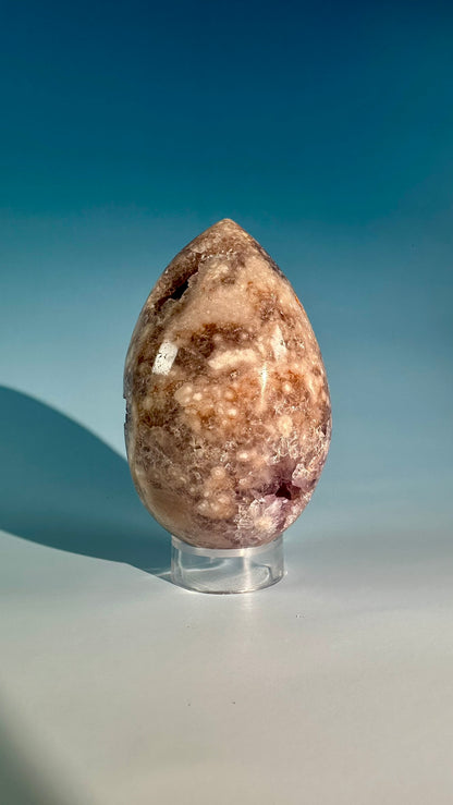 Pink Amethyst Druzy Egg