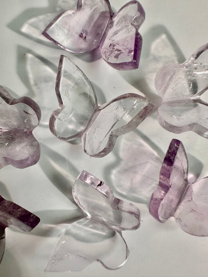 Mini 3D Amethyst Butterfly Carving
