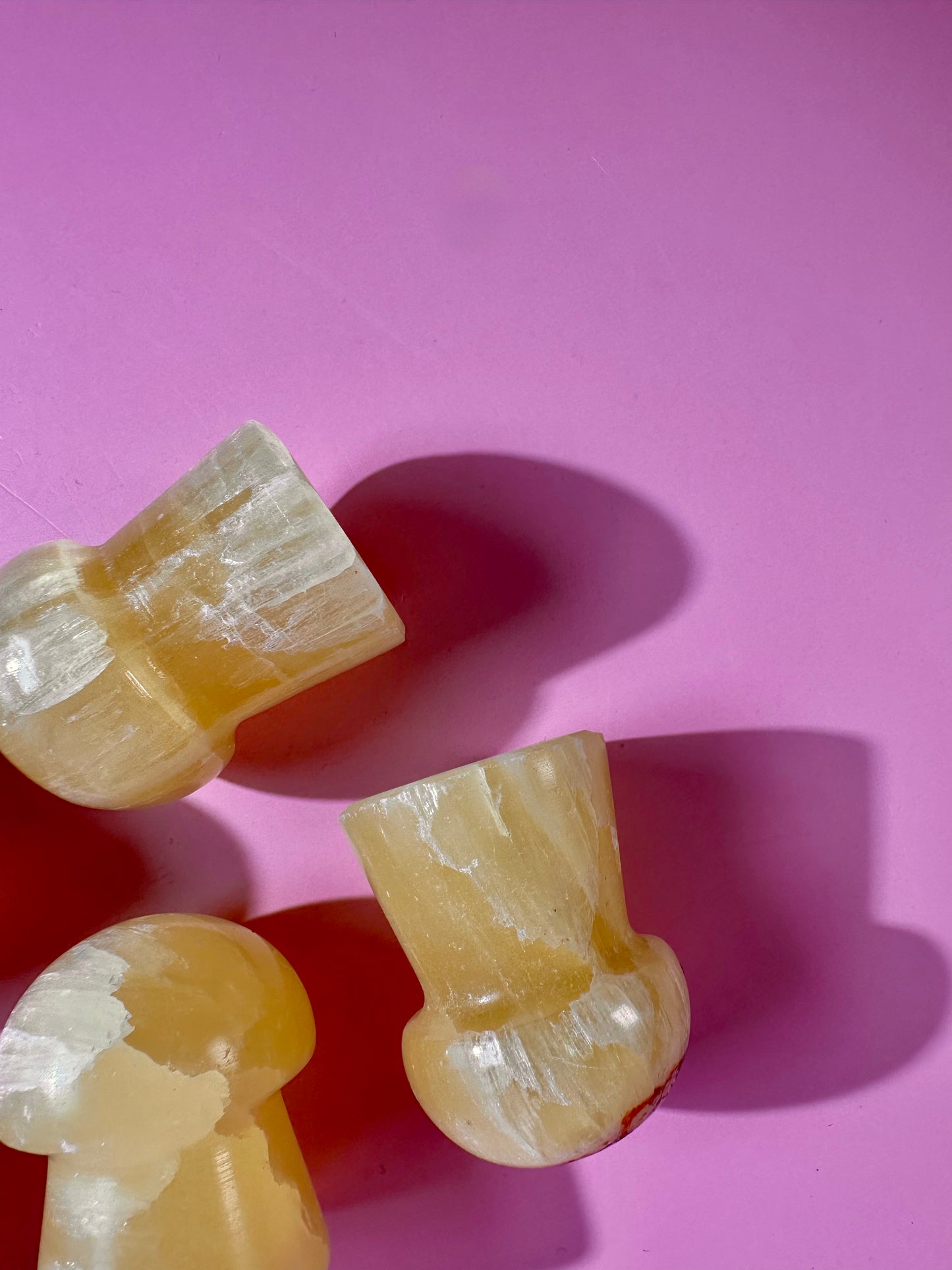 Lemon Calcite Mushroom Carving | Intuitively Chosen Happiness, Clarity & Confidence Energy