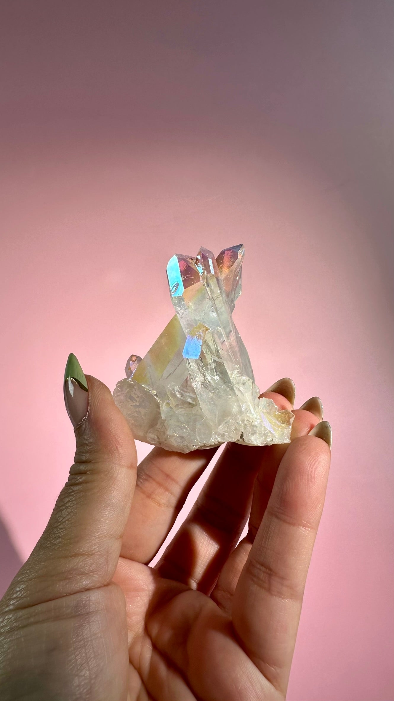 Angel Aura Quartz Cluster – Option A