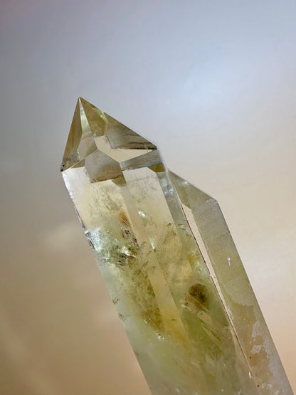 Citrine Polished Point on Stand – Option C | Manifestation, Joy & Abundance Energy
