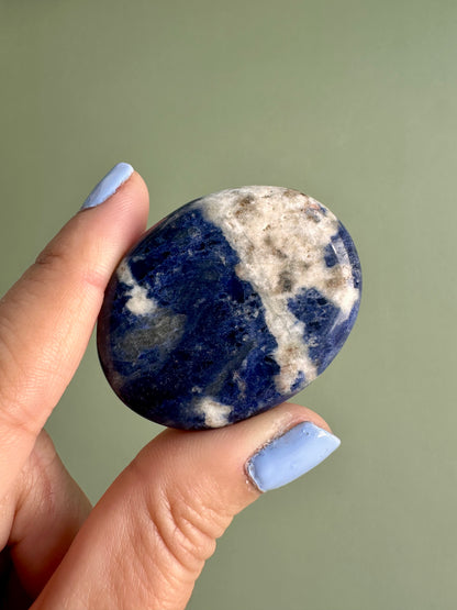 Sodalite Palm Stone